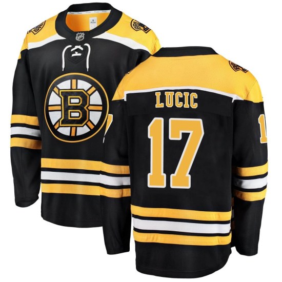 Milan Lucic Boston Bruins Breakaway Home Fanatics Branded Jersey - Black