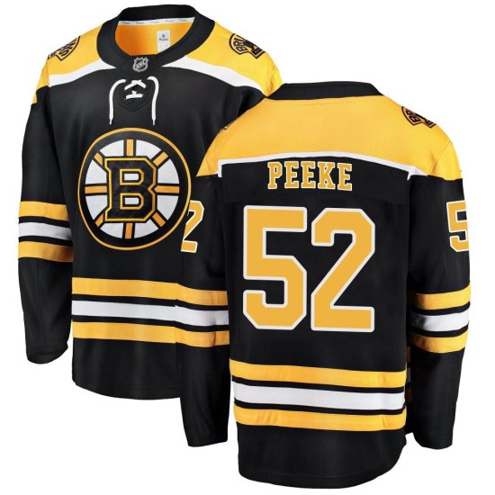 Andrew Peeke Boston Bruins Breakaway Home Fanatics Branded Jersey - Black