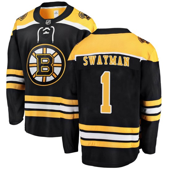 Jeremy Swayman Boston Bruins Breakaway Home Fanatics Branded Jersey - Black