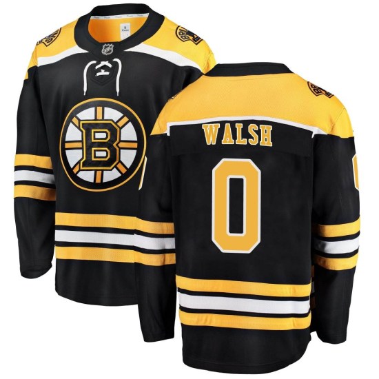 Reilly Walsh Boston Bruins Breakaway Home Fanatics Branded Jersey - Black