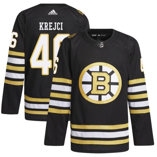 David Krejci Boston Bruins Authentic 100th Anniversary Primegreen Adidas Jersey - Black