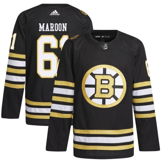 Pat Maroon Boston Bruins Authentic 100th Anniversary Primegreen Adidas Jersey - Black