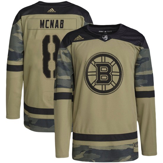 Peter Mcnab Boston Bruins Authentic Military Appreciation Practice Adidas Jersey - Camo