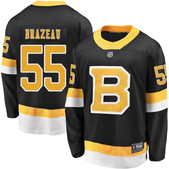 Justin Brazeau Boston Bruins Premier Breakaway Alternate Fanatics Branded Jersey - Black