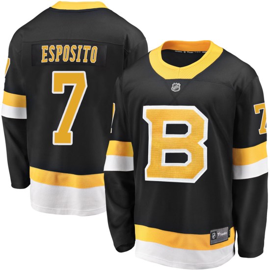 Phil Esposito Boston Bruins Premier Breakaway Alternate Fanatics Branded Jersey - Black