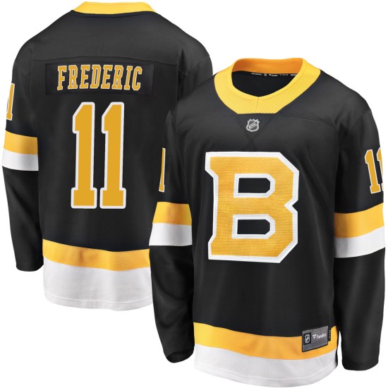 Trent Frederic Boston Bruins Premier Breakaway Alternate Fanatics Branded Jersey - Black