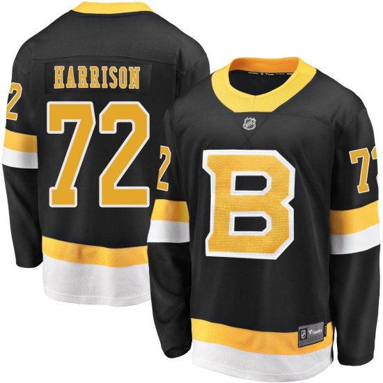 Brett Harrison Boston Bruins Premier Breakaway Alternate Fanatics Branded Jersey - Black