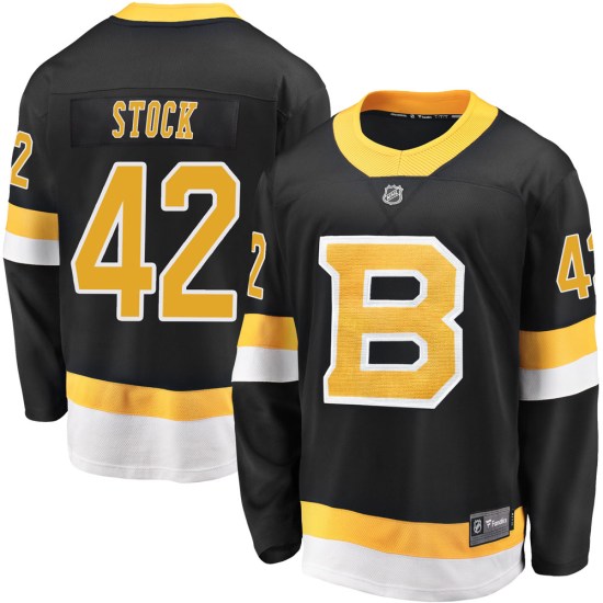 Pj Stock Boston Bruins Premier Breakaway Alternate Fanatics Branded Jersey - Black