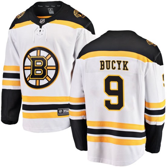 Johnny Bucyk Boston Bruins Youth Breakaway Away Fanatics Branded Jersey - White