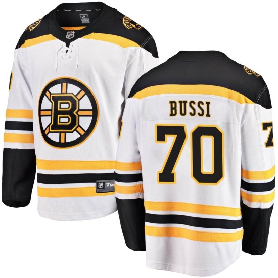 Brandon Bussi Boston Bruins Youth Breakaway Away Fanatics Branded Jersey - White