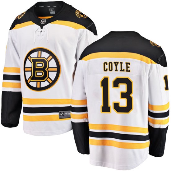 Charlie Coyle Boston Bruins Youth Breakaway Away Fanatics Branded Jersey - White