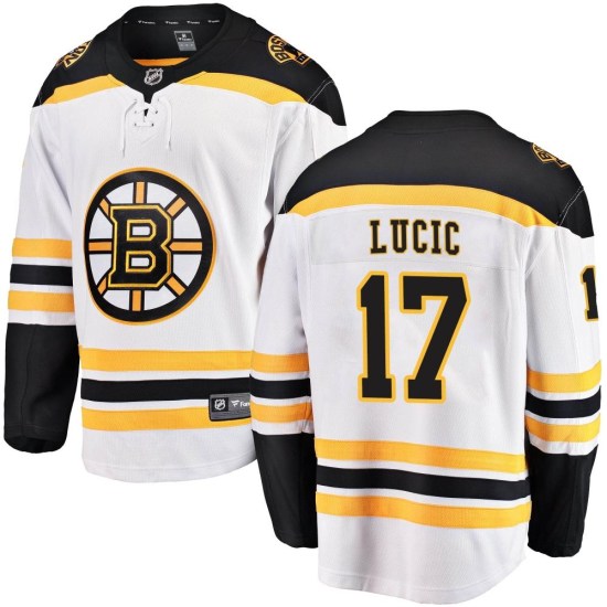 Milan Lucic Boston Bruins Youth Breakaway Away Fanatics Branded Jersey - White