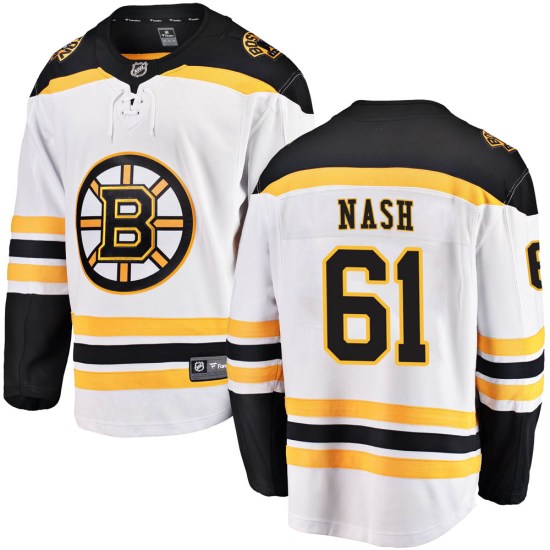 Rick Nash Boston Bruins Youth Breakaway Away Fanatics Branded Jersey - White