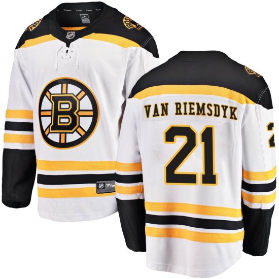 James van Riemsdyk Boston Bruins Youth Breakaway Away Fanatics Branded Jersey - White