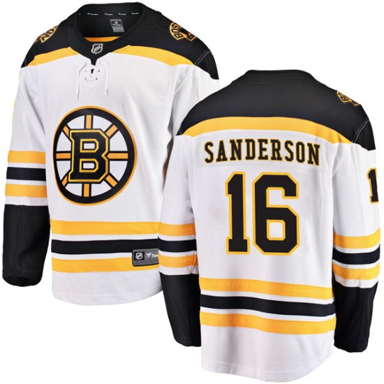 Derek Sanderson Boston Bruins Youth Breakaway Away Fanatics Branded Jersey - White