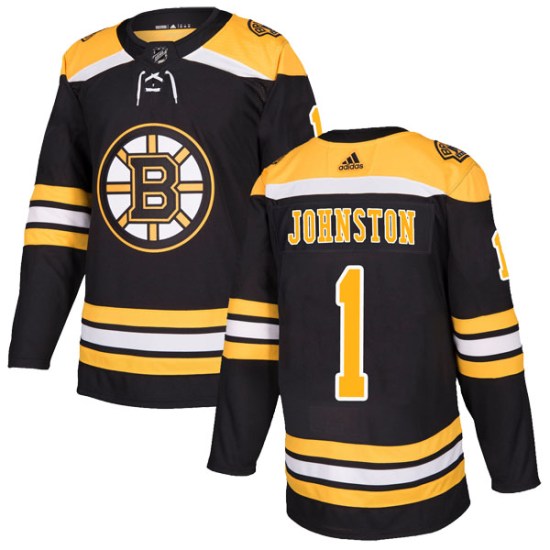 Eddie Johnston Boston Bruins Youth Authentic Home Adidas Jersey - Black
