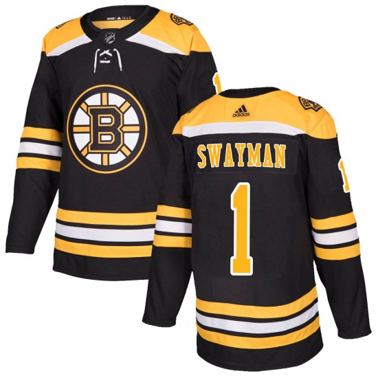 Jeremy Swayman Boston Bruins Youth Authentic Home Adidas Jersey - Black