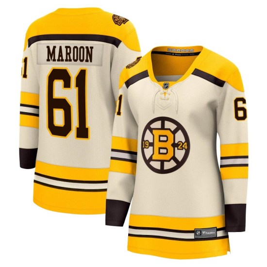 Pat Maroon Boston Bruins Women's Premier Breakaway 100th Anniversary Fanatics Branded Jersey - Cream