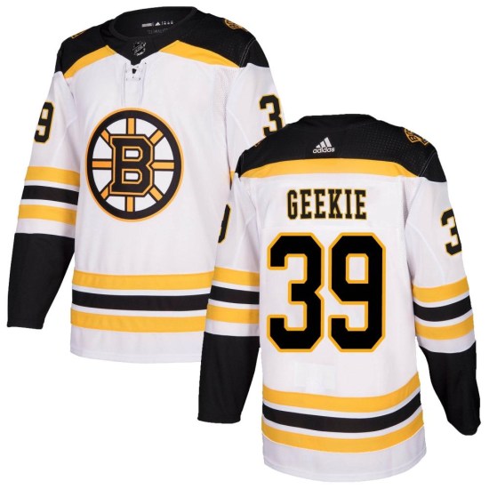 Morgan Geekie Boston Bruins Youth Authentic Away Adidas Jersey - White