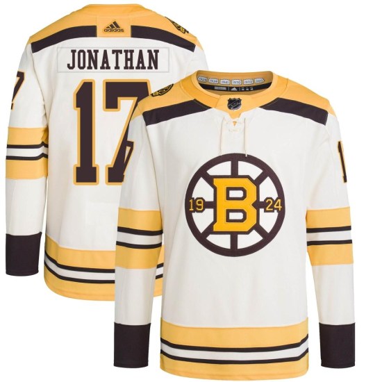 Stan Jonathan Boston Bruins Authentic 100th Anniversary Primegreen Adidas Jersey - Cream