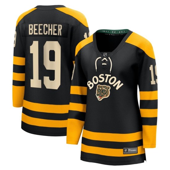 Johnny Beecher Boston Bruins Women's Breakaway 2023 Winter Classic Fanatics Branded Jersey - Black