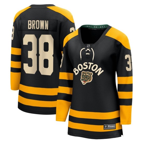 Patrick Brown Boston Bruins Women's Breakaway 2023 Winter Classic Fanatics Branded Jersey - Black