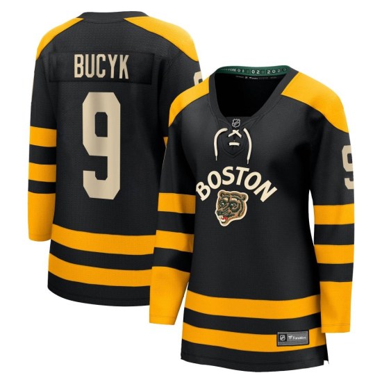 Johnny Bucyk Boston Bruins Women's Breakaway 2023 Winter Classic Fanatics Branded Jersey - Black