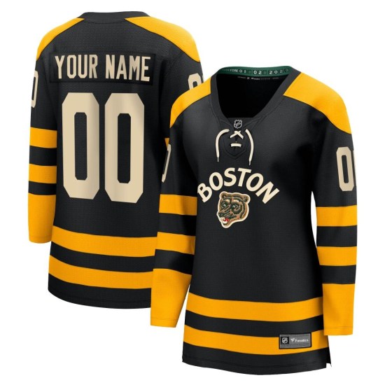 Custom Boston Bruins Women's Breakaway Custom 2023 Winter Classic Fanatics Branded Jersey - Black