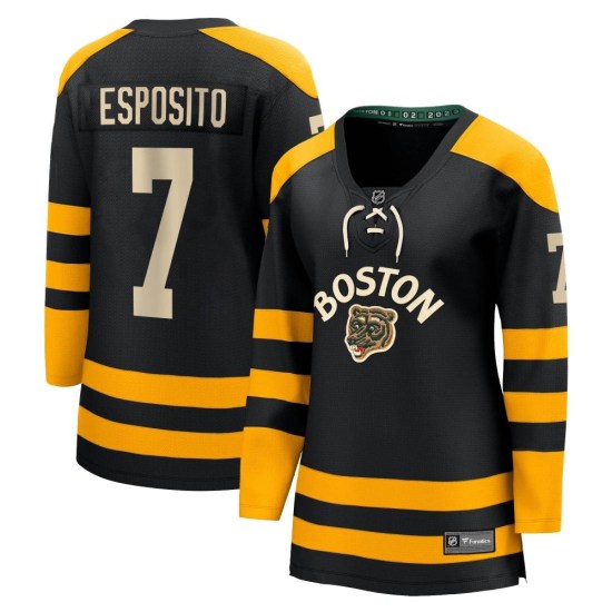 Phil Esposito Boston Bruins Women's Breakaway 2023 Winter Classic Fanatics Branded Jersey - Black