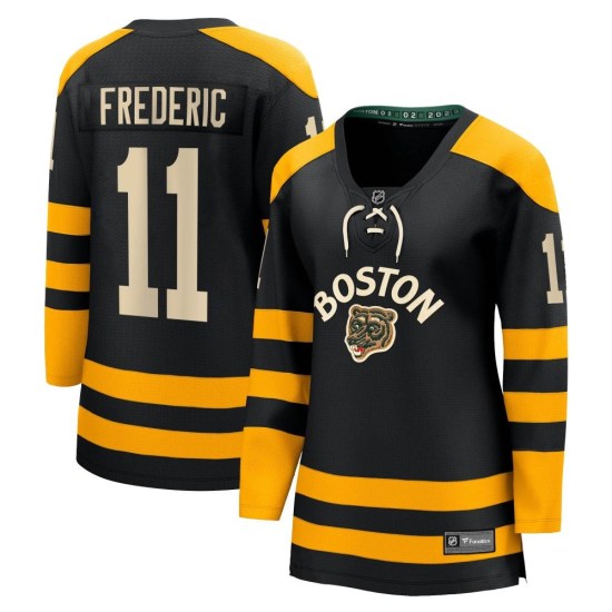 Trent Frederic Boston Bruins Women's Breakaway 2023 Winter Classic Fanatics Branded Jersey - Black