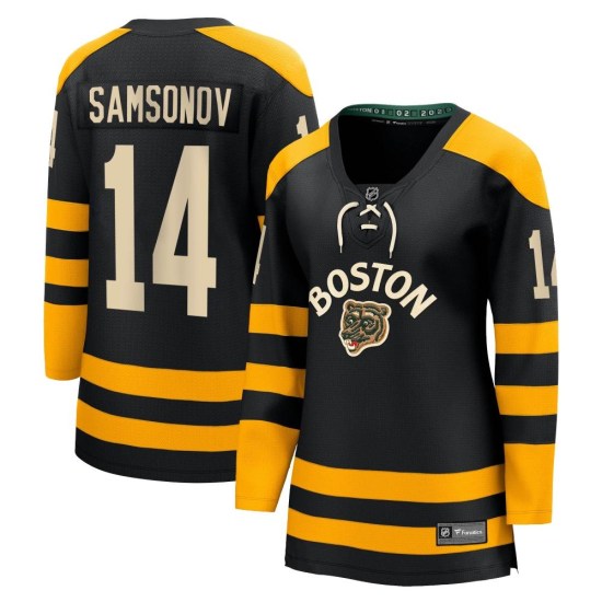 Sergei Samsonov Boston Bruins Women's Breakaway 2023 Winter Classic Fanatics Branded Jersey - Black