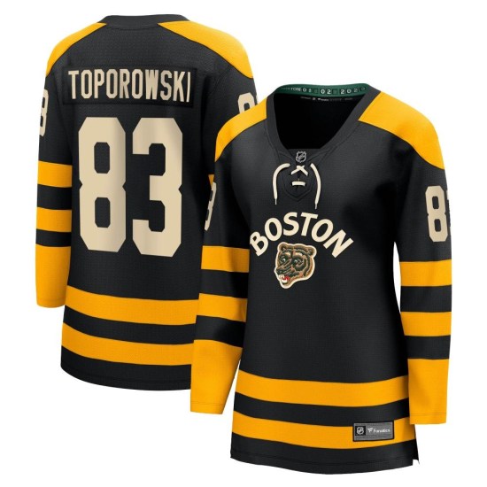 Luke Toporowski Boston Bruins Women's Breakaway 2023 Winter Classic Fanatics Branded Jersey - Black