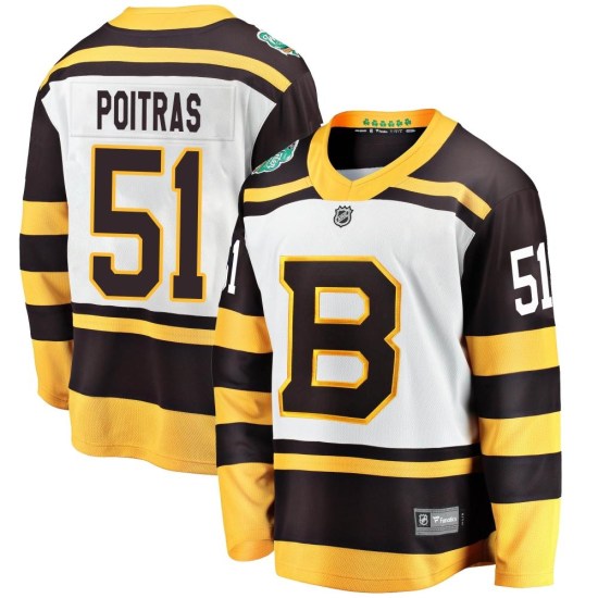 Matthew Poitras Boston Bruins Breakaway 2019 Winter Classic Fanatics Branded Jersey - White