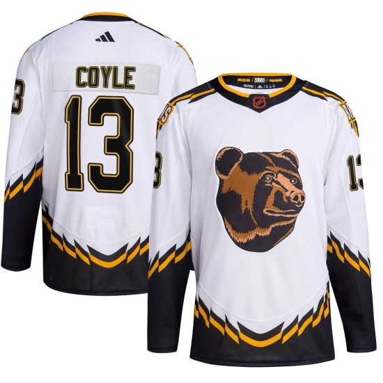Charlie Coyle Boston Bruins Youth Authentic Reverse Retro 2.0 Adidas Jersey - White