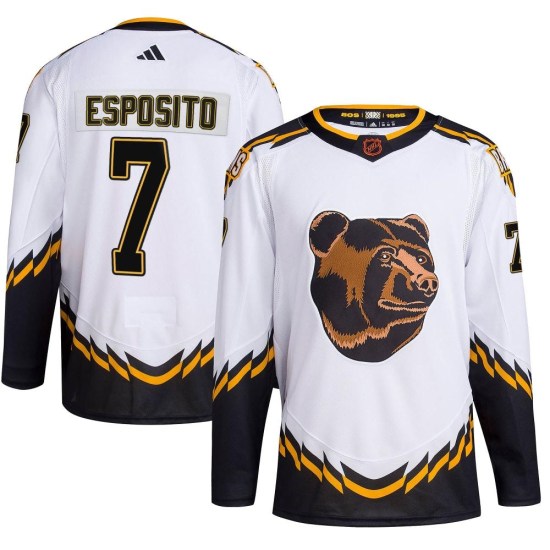 Phil Esposito Boston Bruins Youth Authentic Reverse Retro 2.0 Adidas Jersey - White