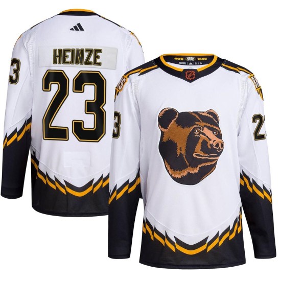 Steve Heinze Boston Bruins Youth Authentic Reverse Retro 2.0 Adidas Jersey - White