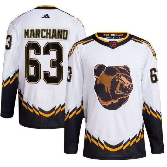 Brad Marchand Boston Bruins Youth Authentic Reverse Retro 2.0 Adidas Jersey - White