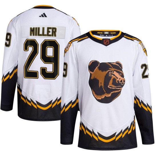 Jay Miller Boston Bruins Youth Authentic Reverse Retro 2.0 Adidas Jersey - White