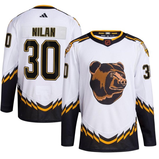 Chris Nilan Boston Bruins Youth Authentic Reverse Retro 2.0 Adidas Jersey - White