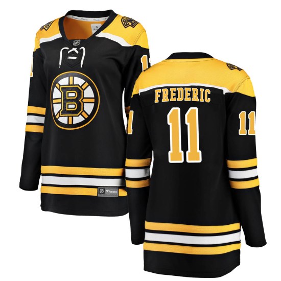 Trent Frederic Boston Bruins Women's Breakaway Home Fanatics Branded Jersey - Black