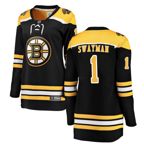 Jeremy Swayman Boston Bruins Women's Breakaway Home Fanatics Branded Jersey - Black