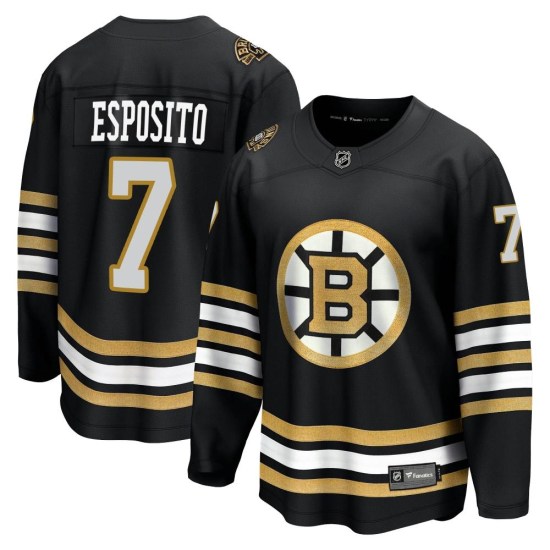 Phil Esposito Boston Bruins Premier Breakaway 100th Anniversary Fanatics Branded Jersey - Black