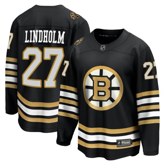 Hampus Lindholm Boston Bruins Premier Breakaway 100th Anniversary Fanatics Branded Jersey - Black