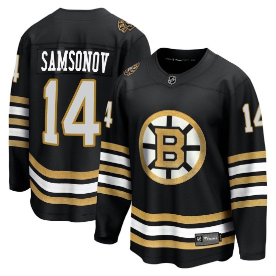 Sergei Samsonov Boston Bruins Premier Breakaway 100th Anniversary Fanatics Branded Jersey - Black