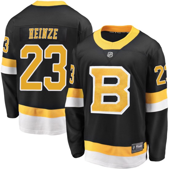 Steve Heinze Boston Bruins Youth Premier Breakaway Alternate Fanatics Branded Jersey - Black