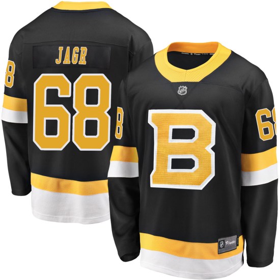 Jaromir Jagr Boston Bruins Youth Premier Breakaway Alternate Fanatics Branded Jersey - Black