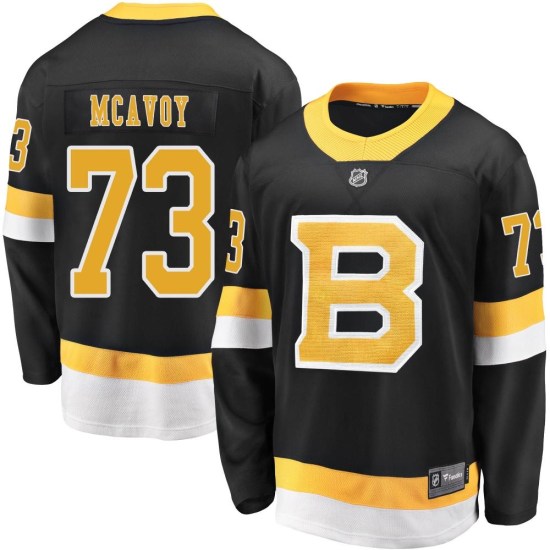 Charlie McAvoy Boston Bruins Youth Premier Breakaway Alternate Fanatics Branded Jersey - Black