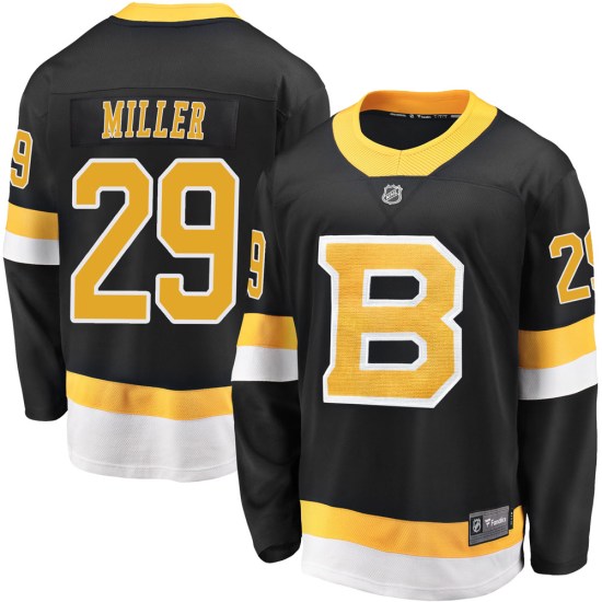 Jay Miller Boston Bruins Youth Premier Breakaway Alternate Fanatics Branded Jersey - Black