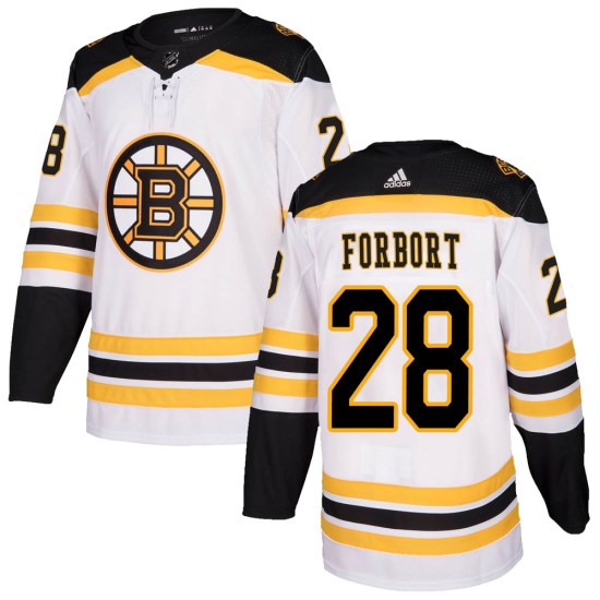Derek Forbort Boston Bruins Authentic Away Adidas Jersey - White