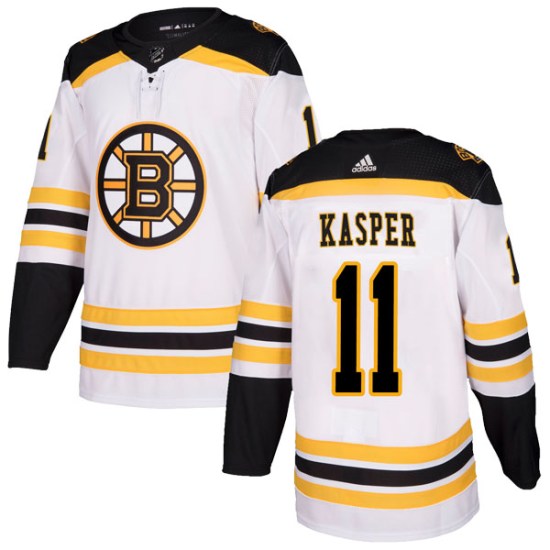 Steve Kasper Boston Bruins Authentic Away Adidas Jersey - White